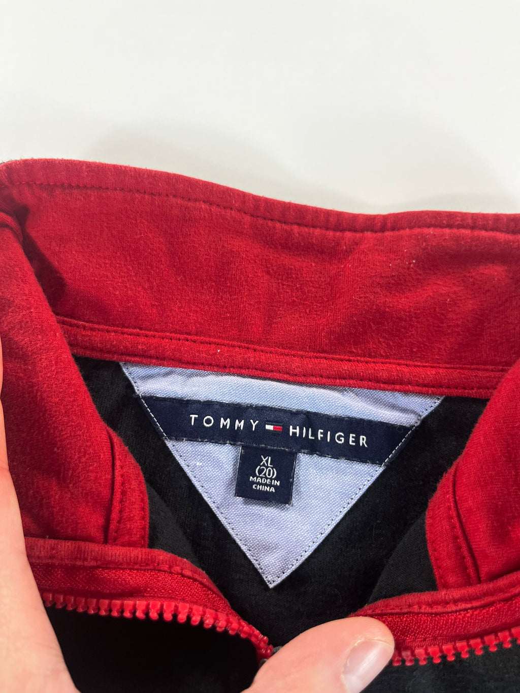 Tommy Hilfiger USA quarter-zip pulóver