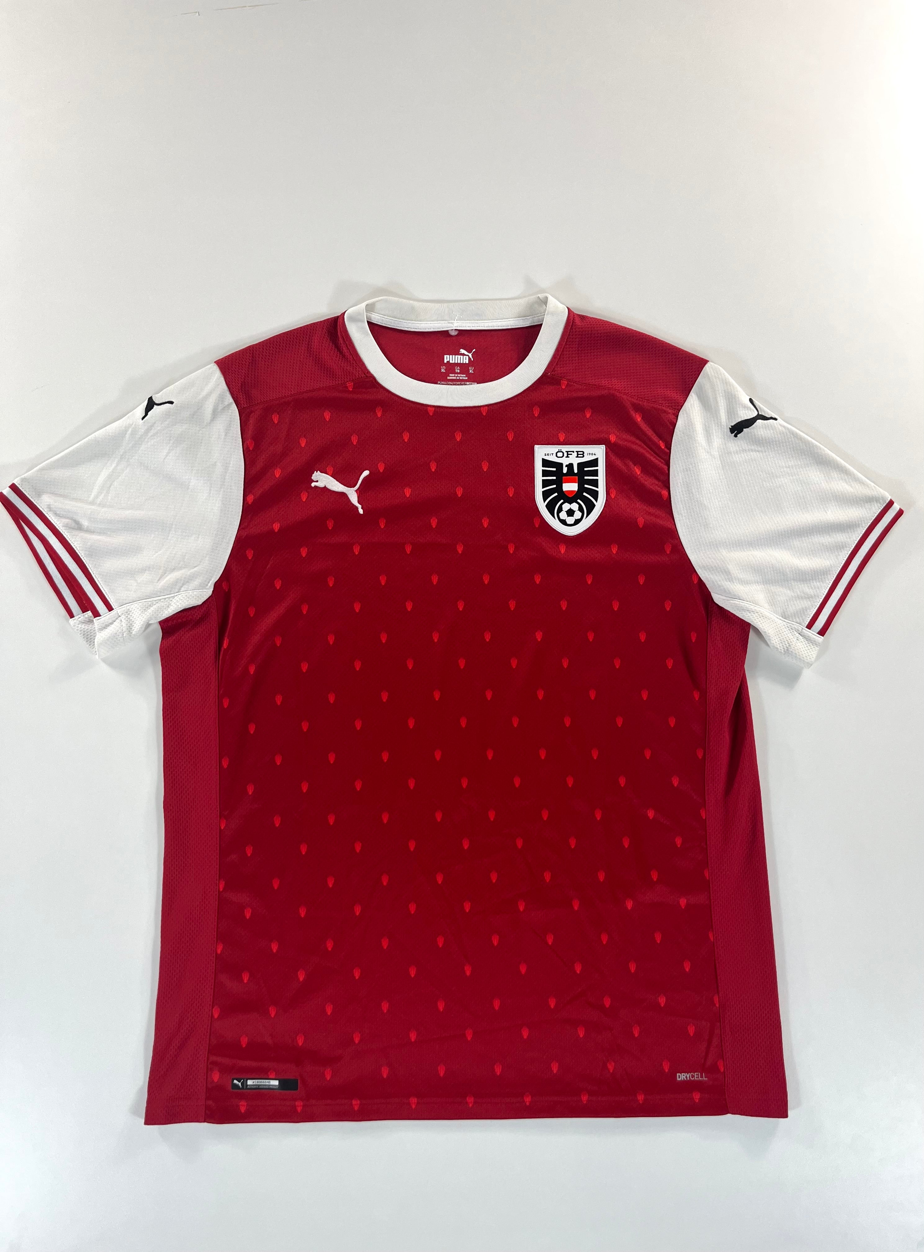 Puma Ausztria válogatott 2020-2022 hazai mez
