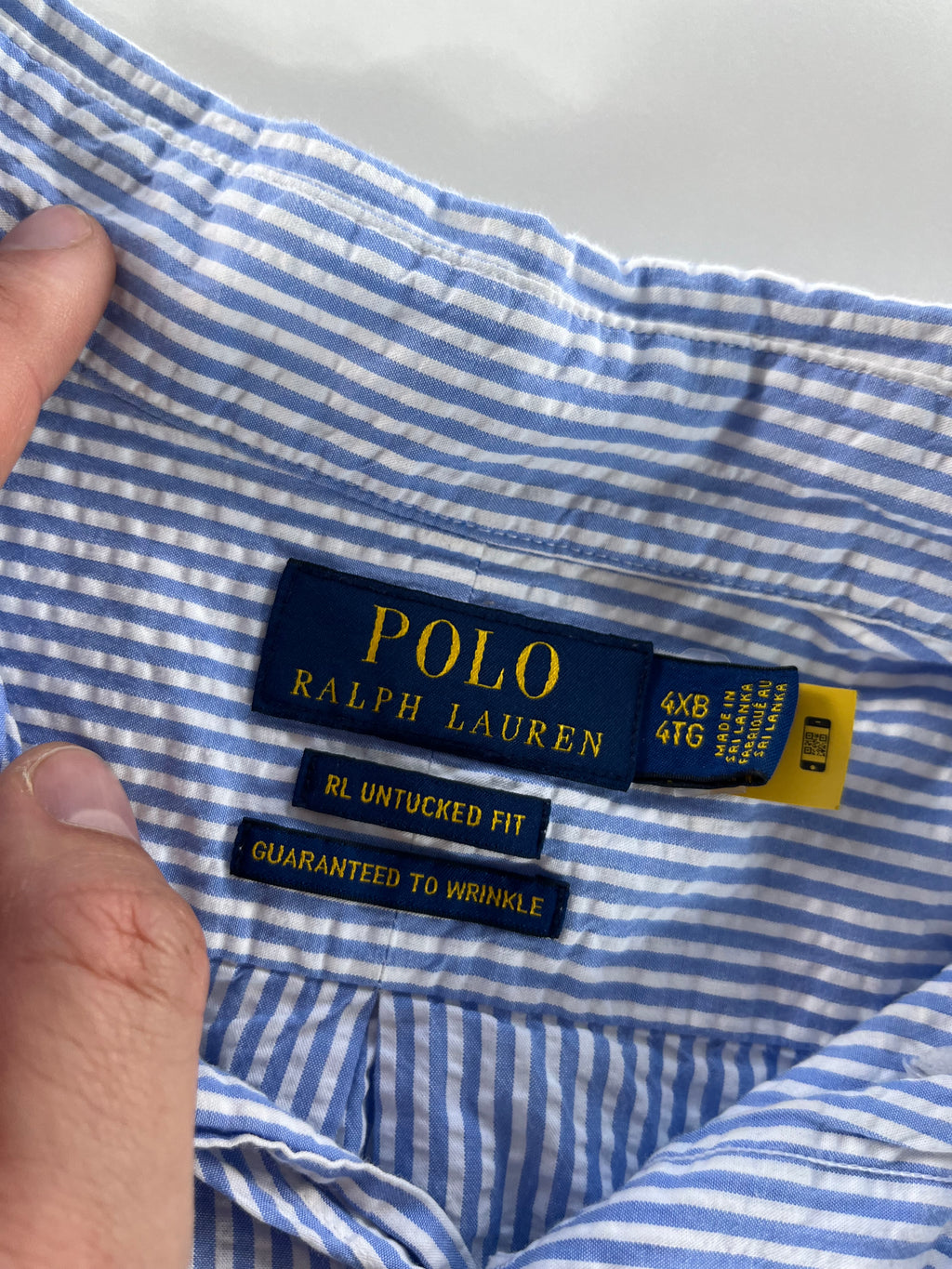 Ralph Lauren Untucked Fit QR ing