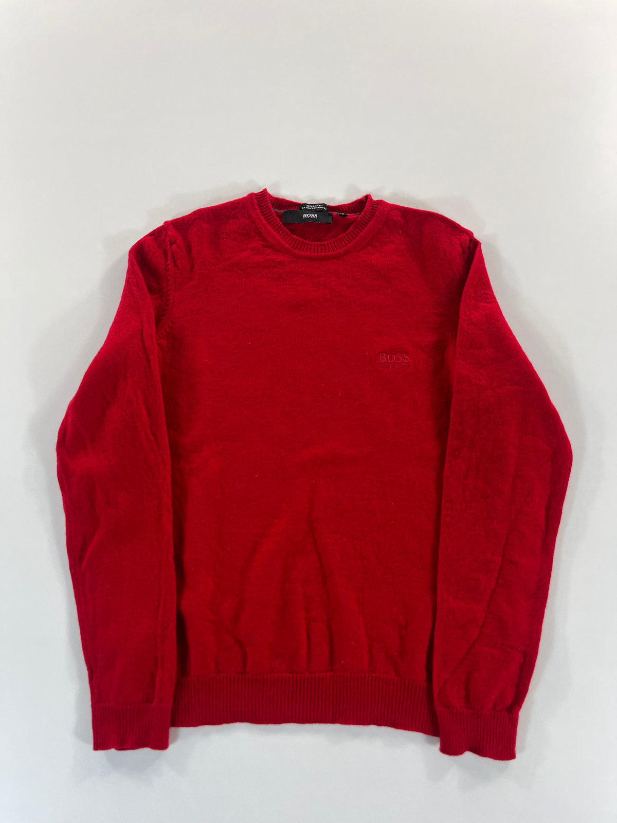 Hugo Boss Regular Fit Extrafine Merino crewneck pulóver