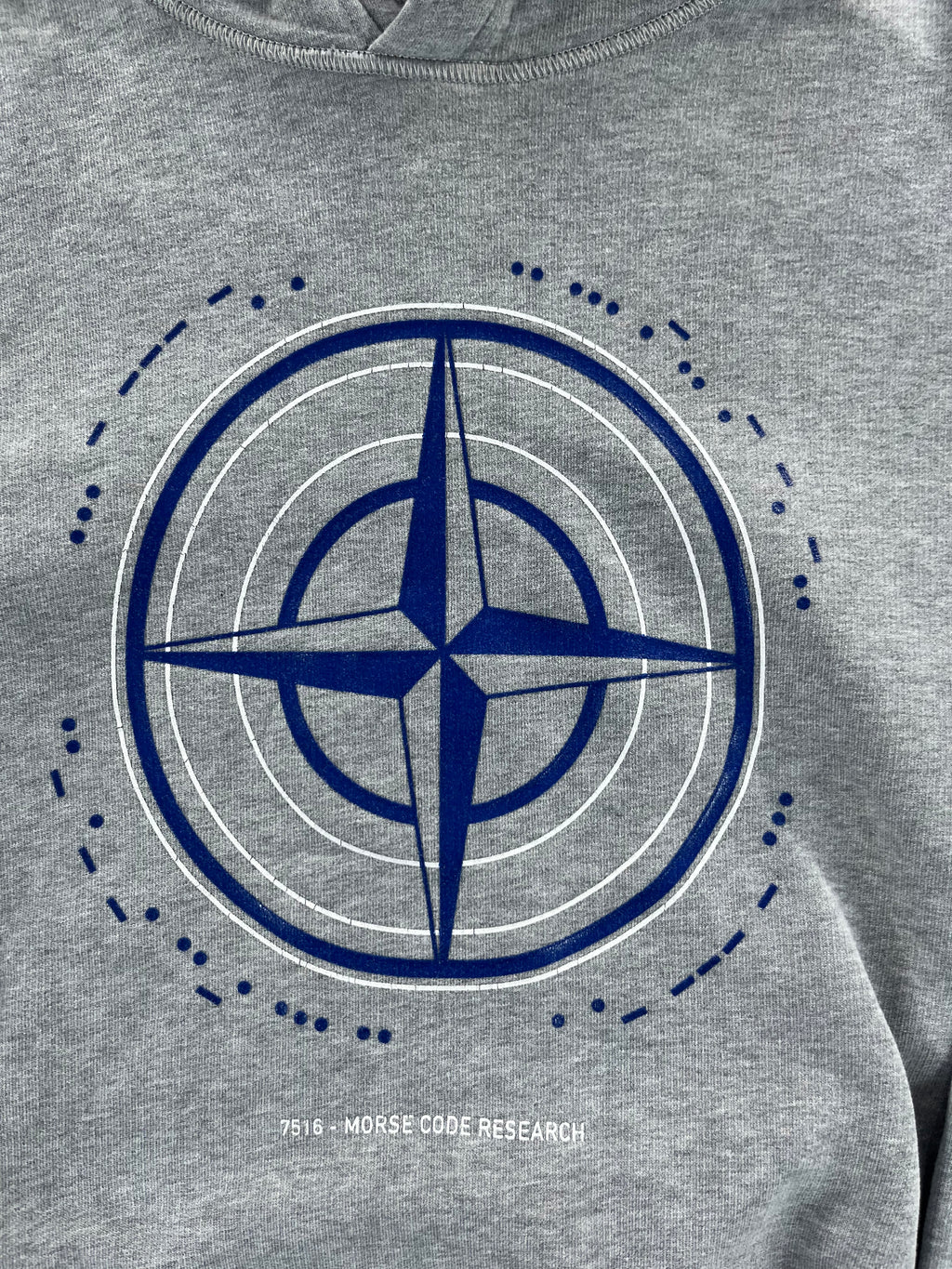 Stone Island Morse Code Research hoodie pulóver