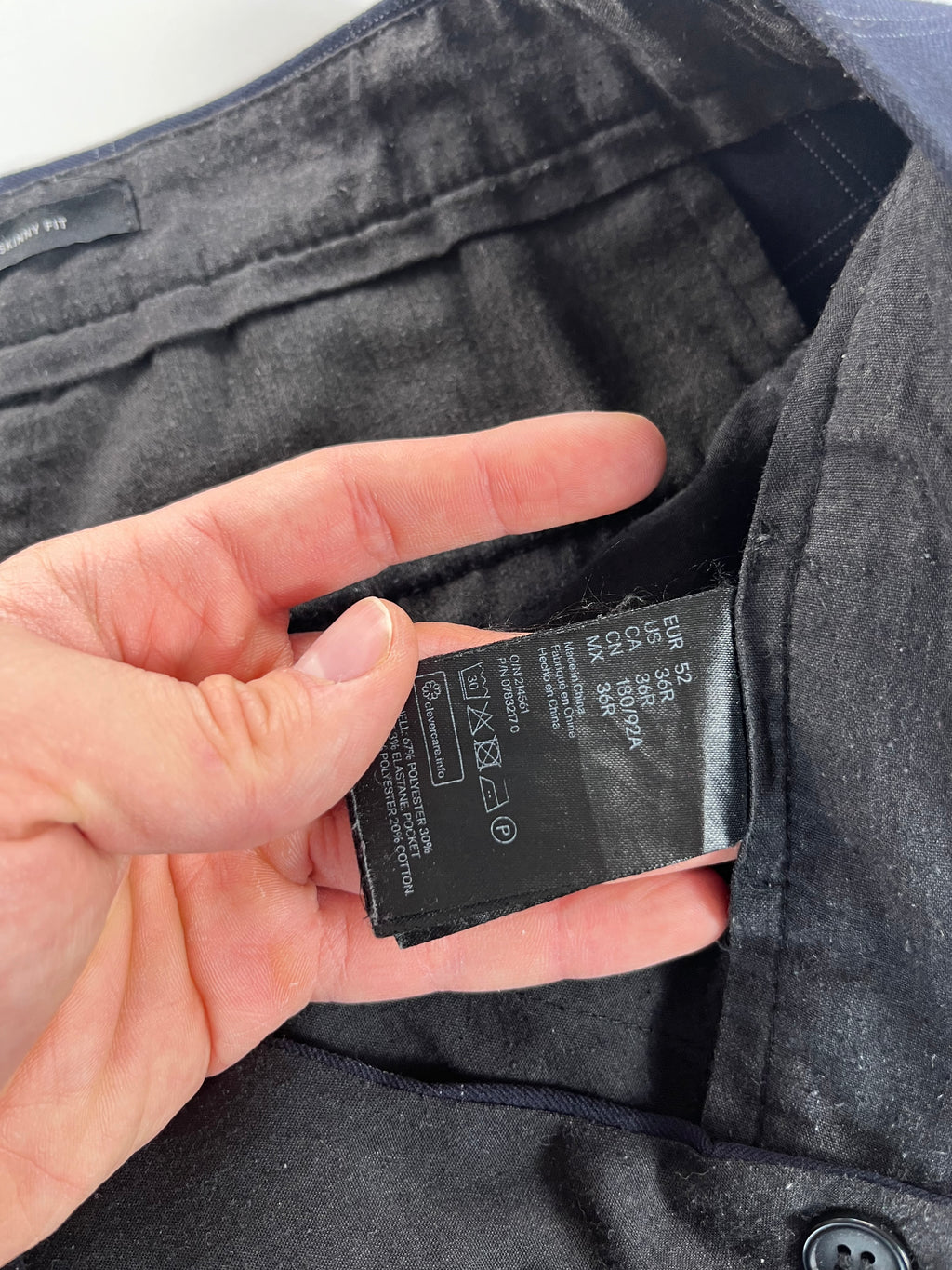 H&M Skinny Fit öltönynadrág