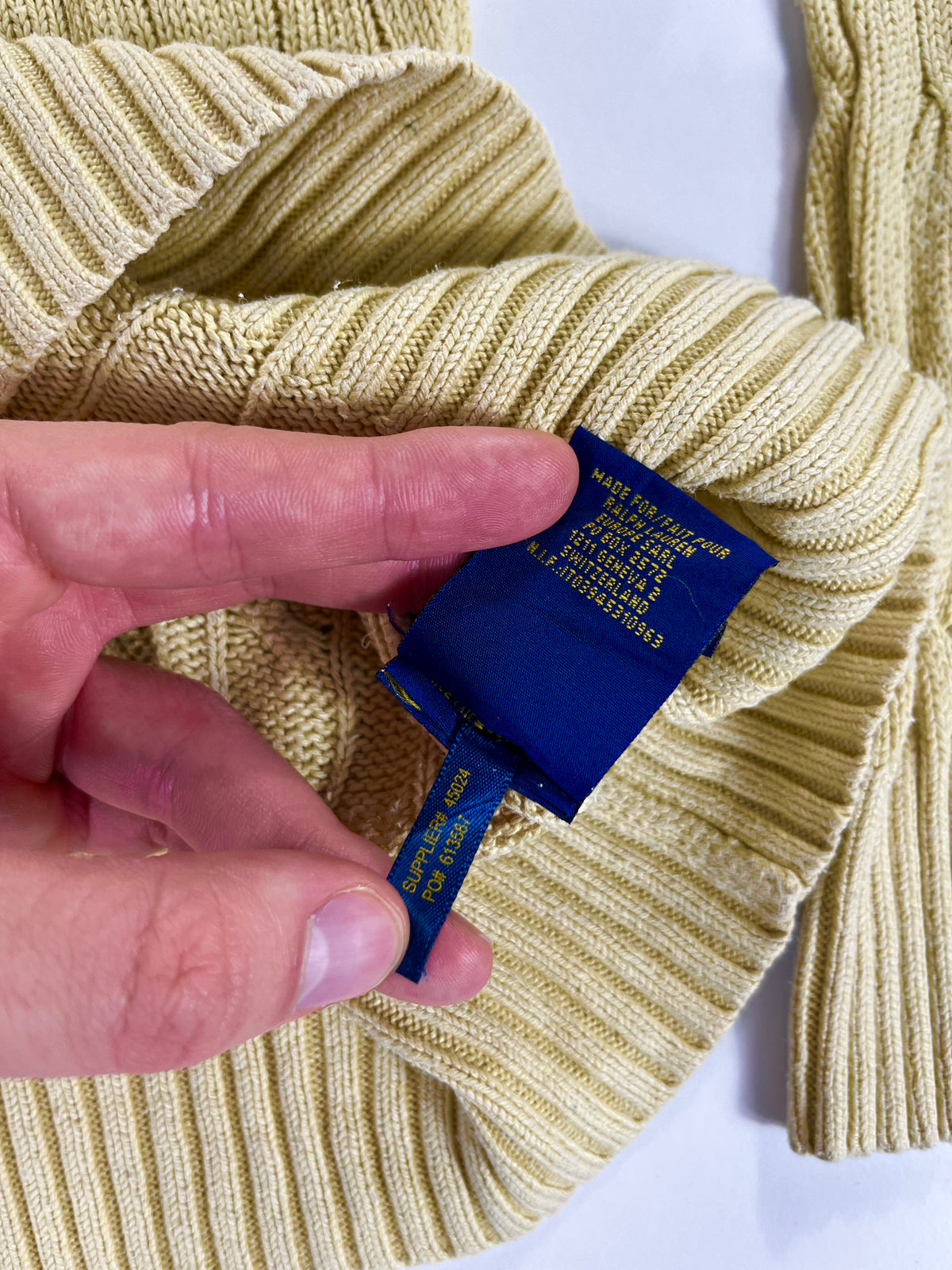 Ralph Lauren cableknit pulóver