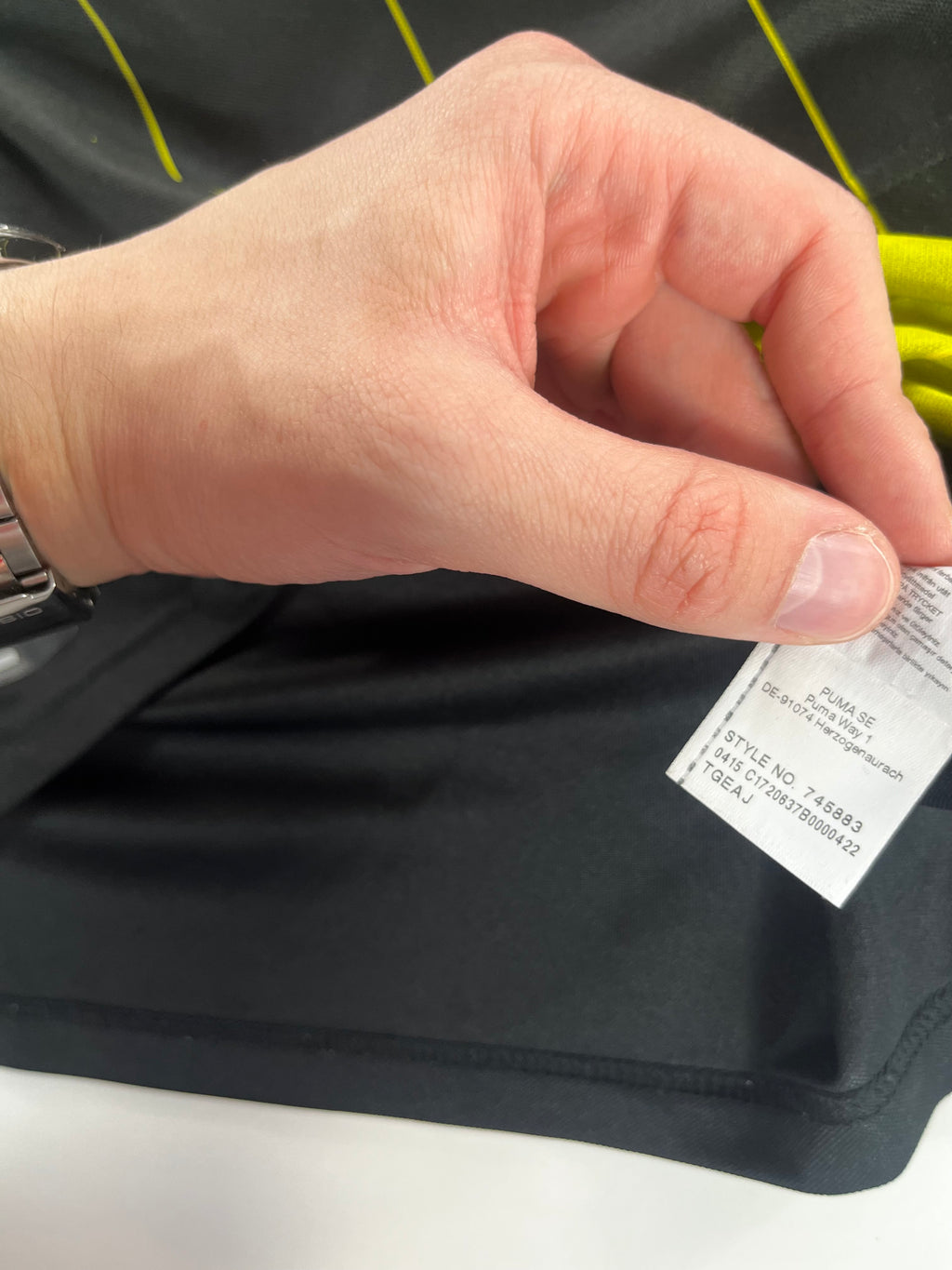 Puma Borussia Dortmund 2014-2015 idegenbeli mez