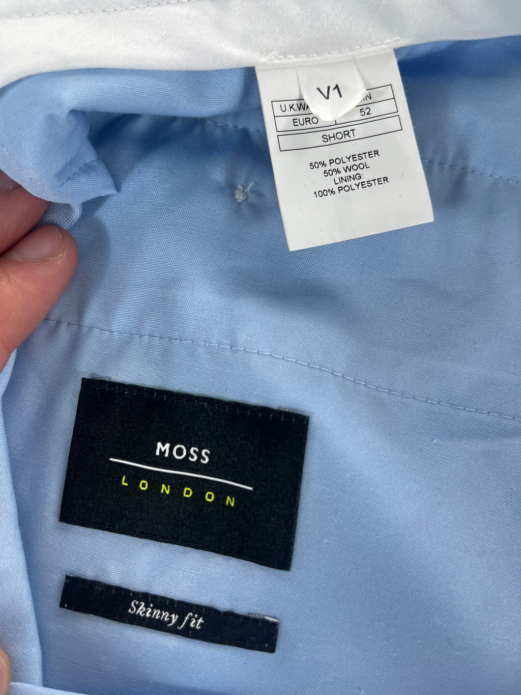 Moss London Skinny Fit öltönynadrág
