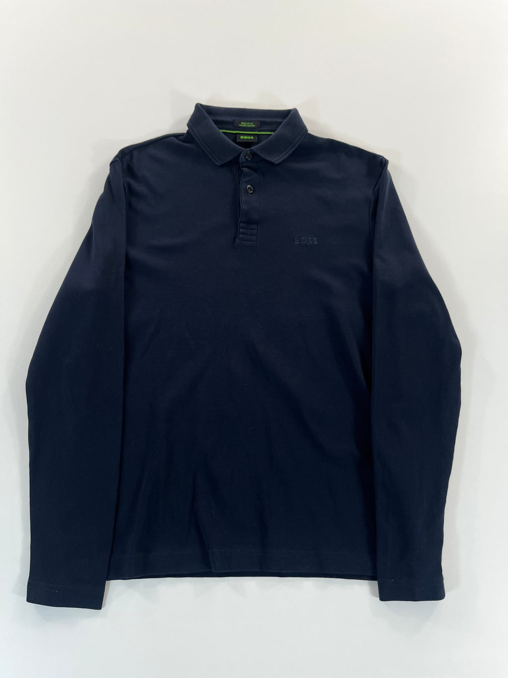 Hugo Boss Regular Fit Luxury Cotton longsleeve pólóing