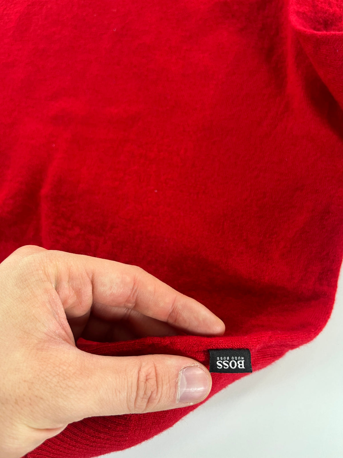 Hugo Boss Regular Fit Extrafine Merino crewneck pulóver