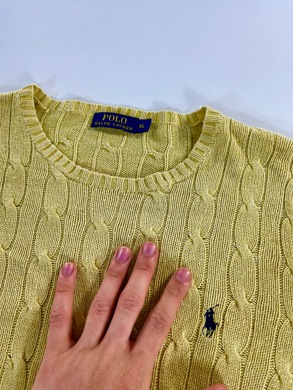 Ralph Lauren cableknit pulóver