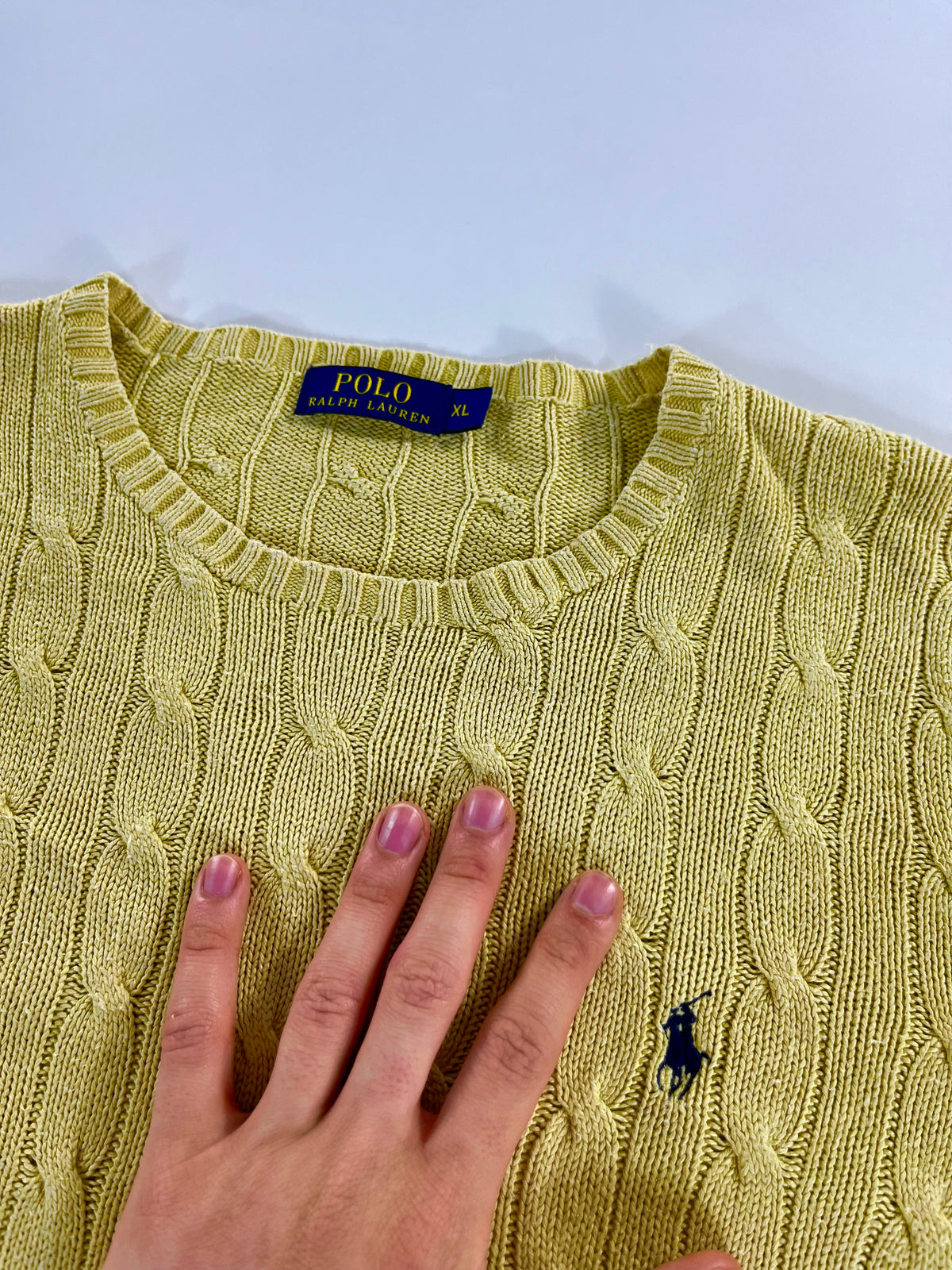 Ralph Lauren cableknit pulóver