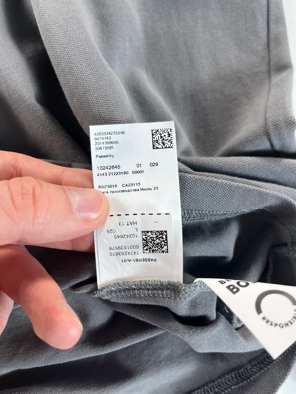 Hugo Boss Orange Slim Fit longsleeve pólóing