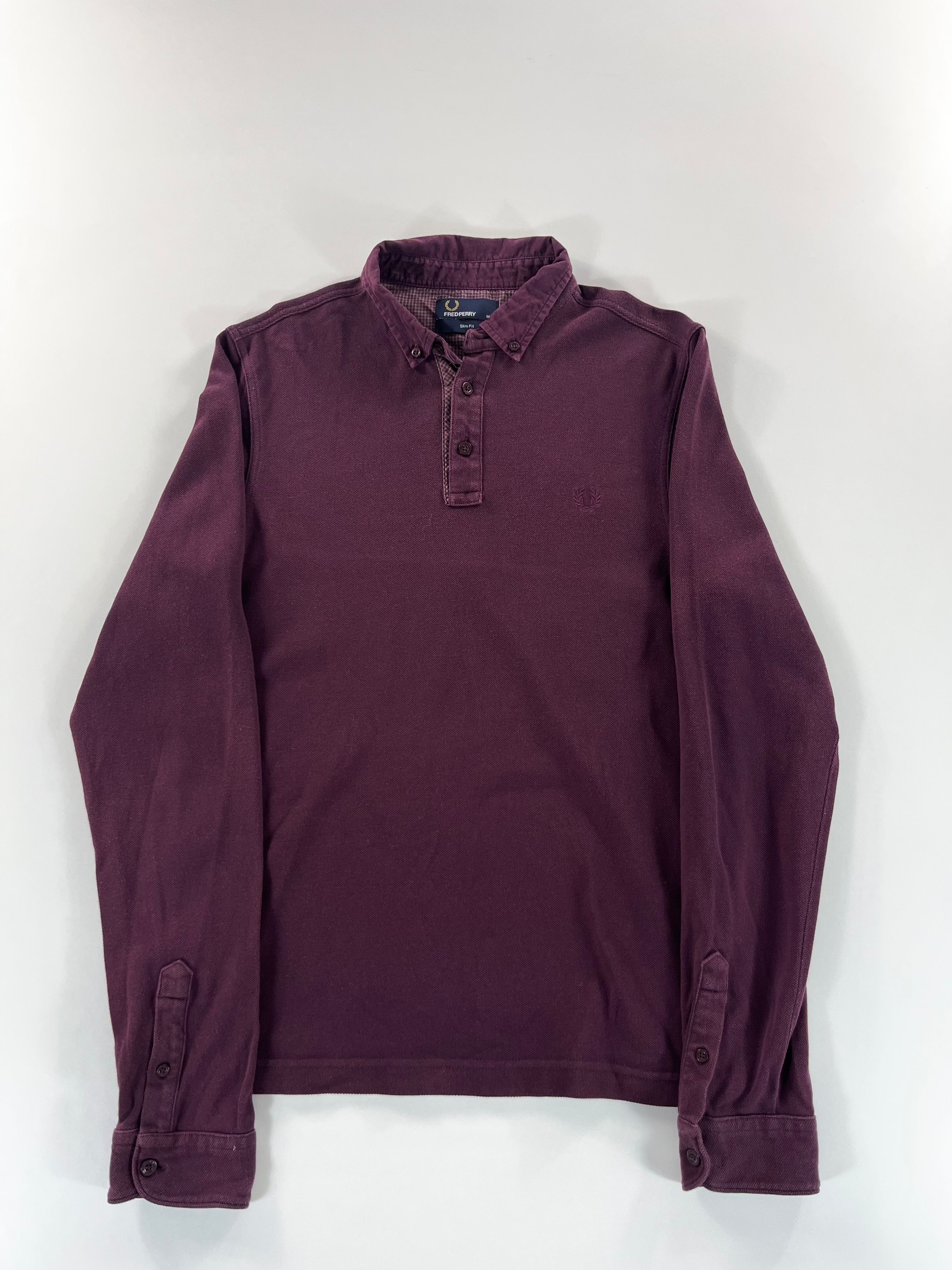 Fred Perry Slim Fit longsleeve pólóing
