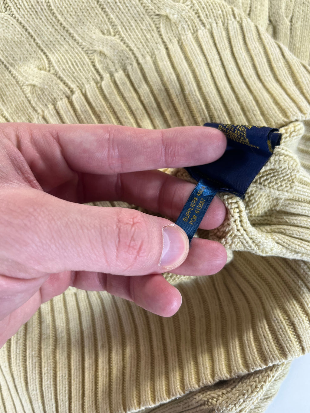Ralph Lauren cable knit pulóver