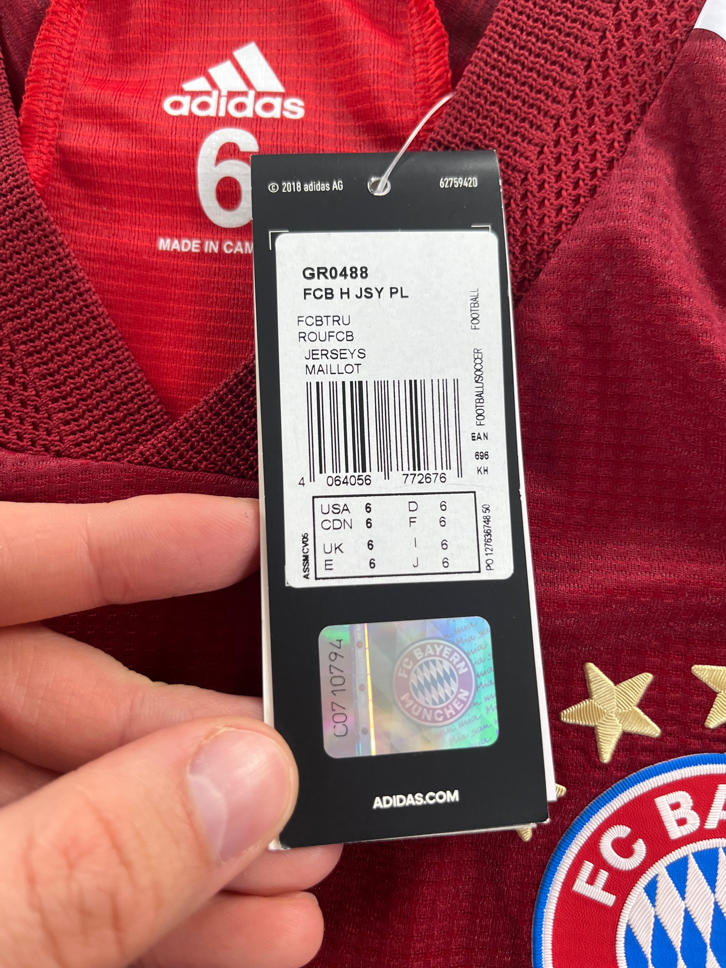 Adidas Bayern München Player Issue 2021-2022 longsleeve hazai mez