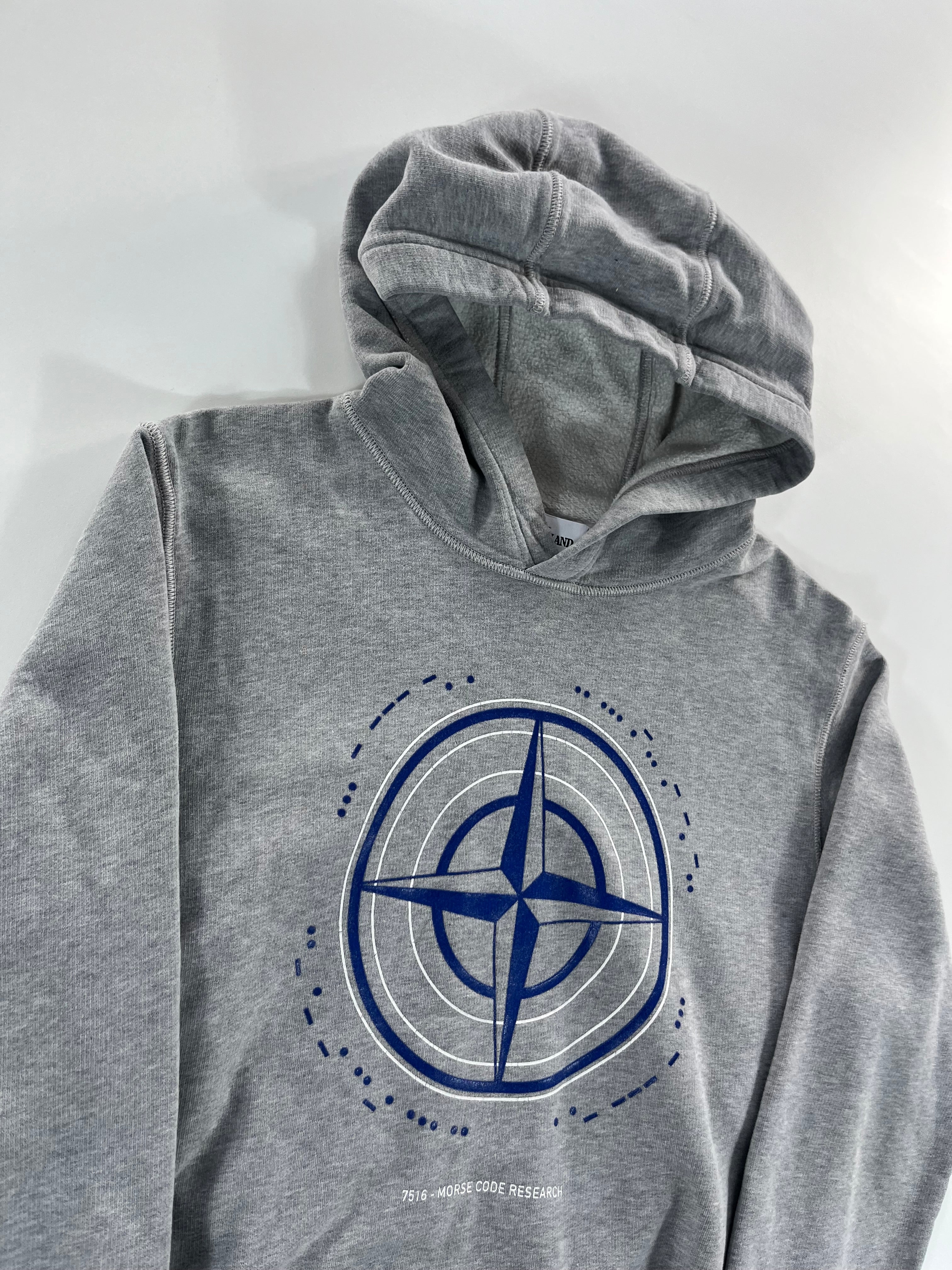 Stone Island Morse Code Research hoodie pulóver