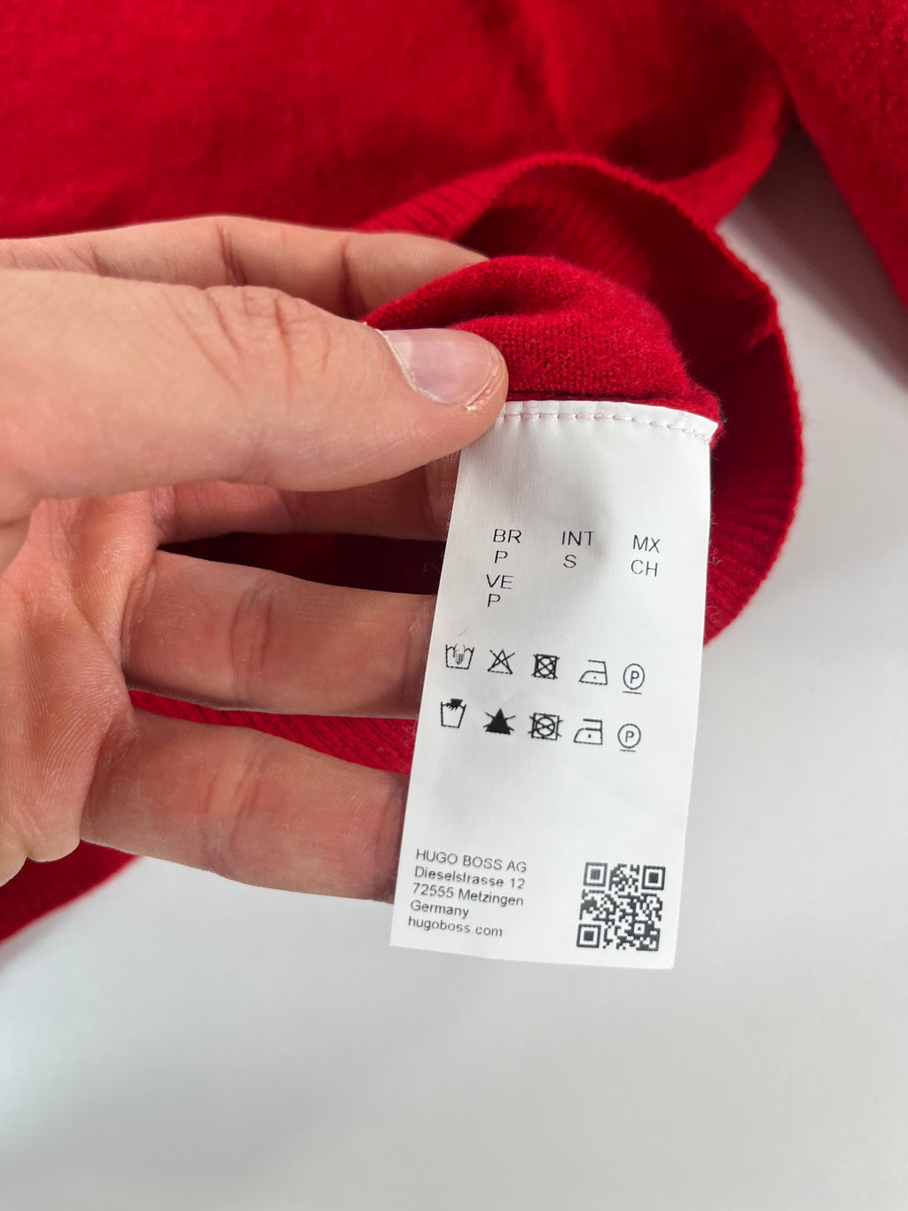 Hugo Boss Regular Fit Extrafine Merino crewneck pulóver