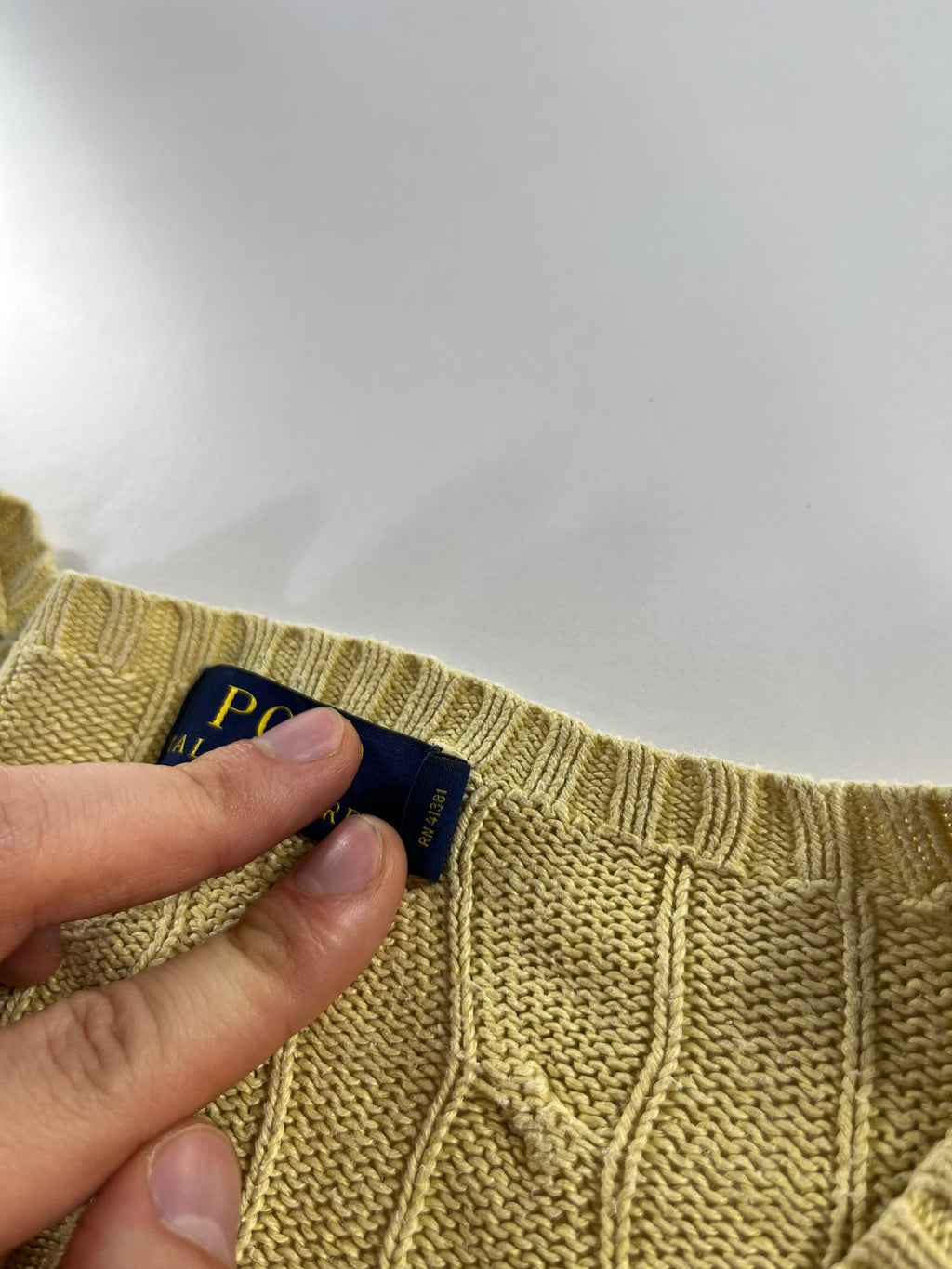 Ralph Lauren cableknit pulóver