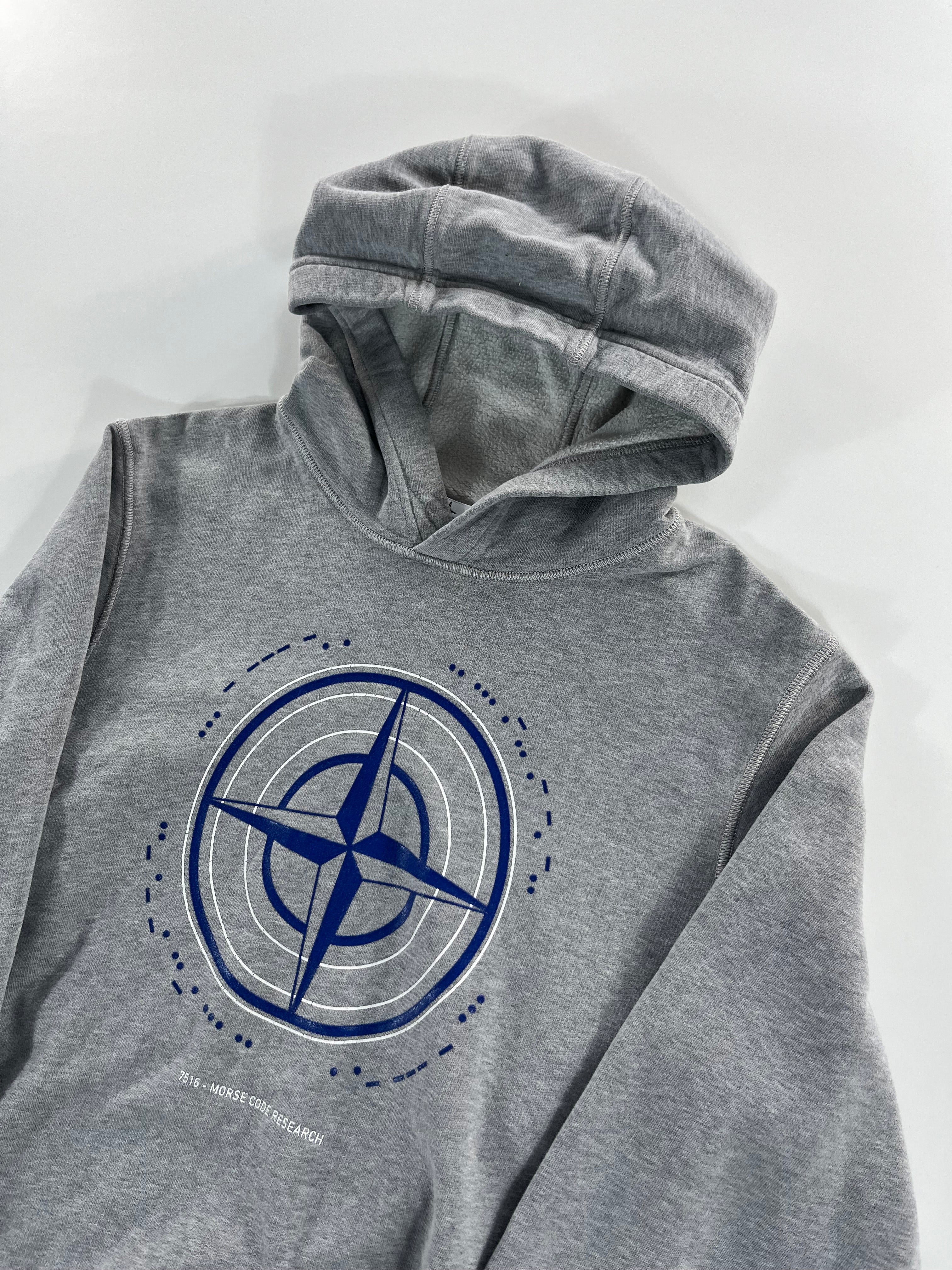 Stone Island Morse Code Research hoodie pulóver