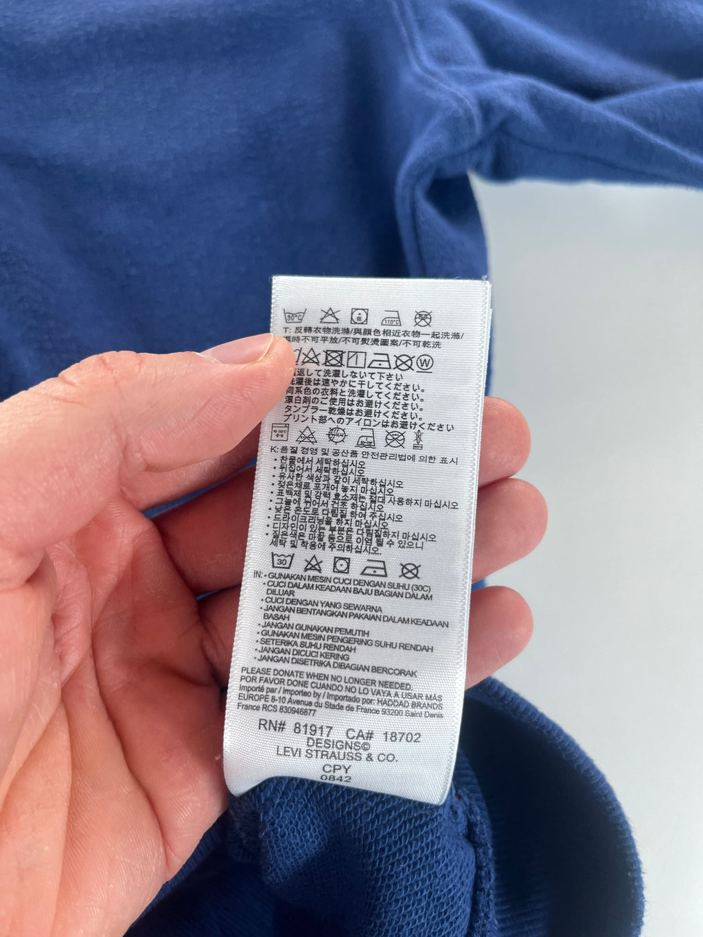 Levi's full-zip hoodie pulóver