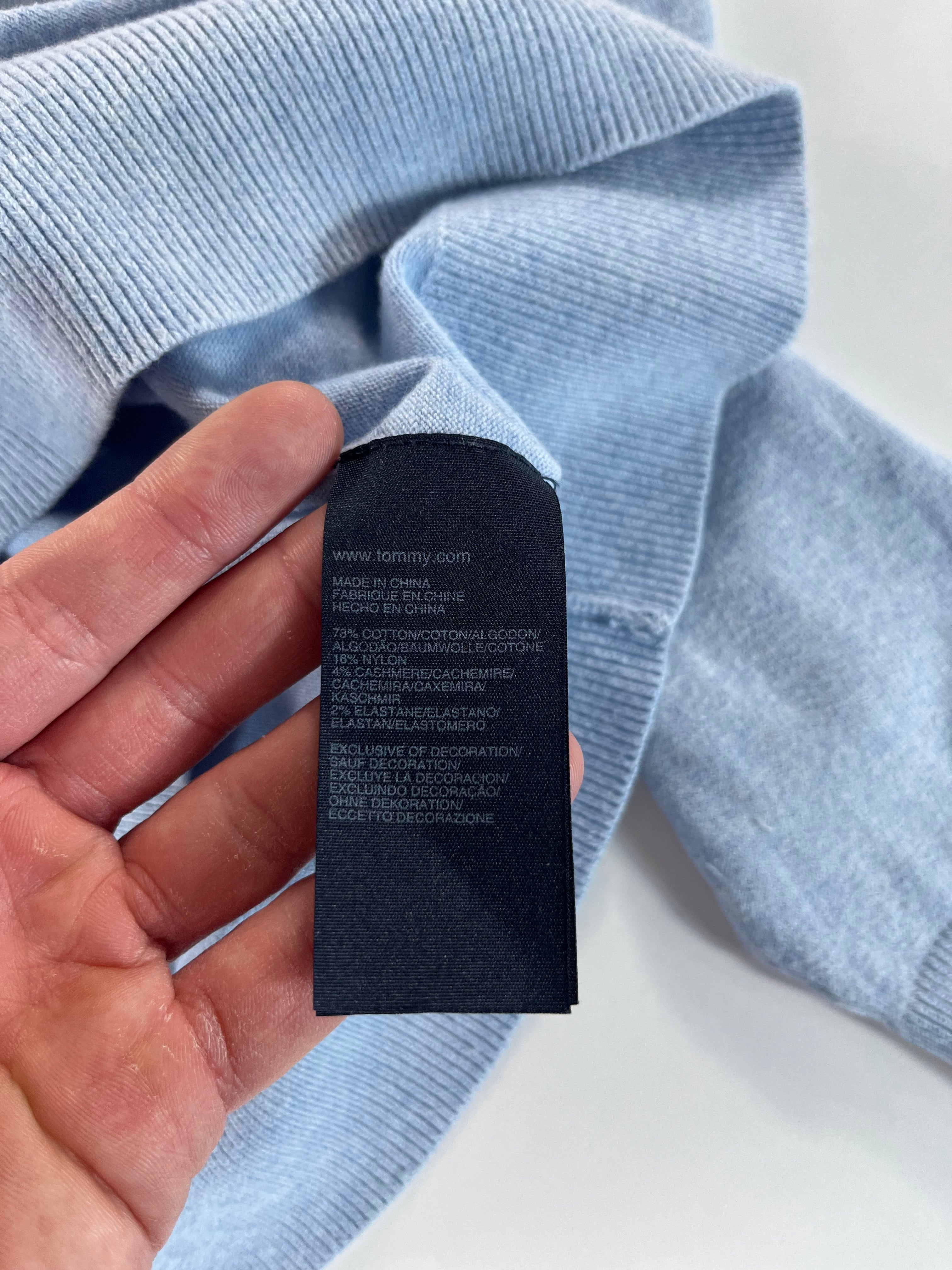 Tommy Hilfiger vékony crewneck pulóver
