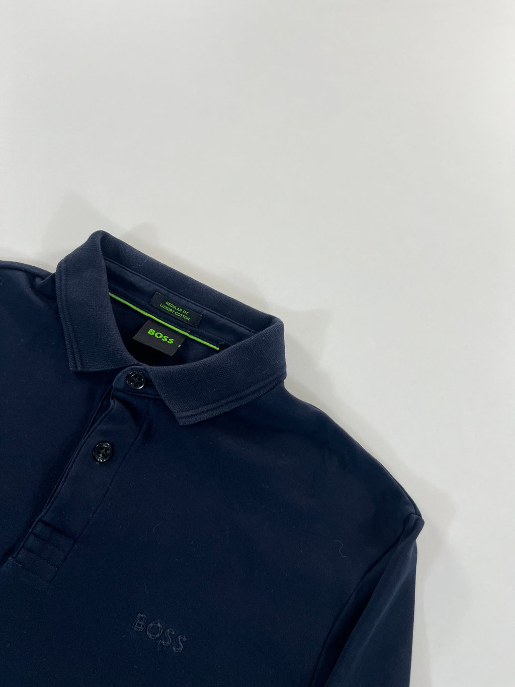 Hugo Boss Regular Fit Luxury Cotton longsleeve pólóing