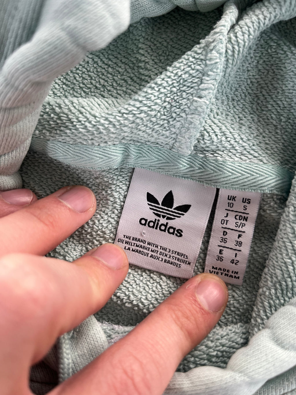 Adidas Originals cropped hoodie pulóver
