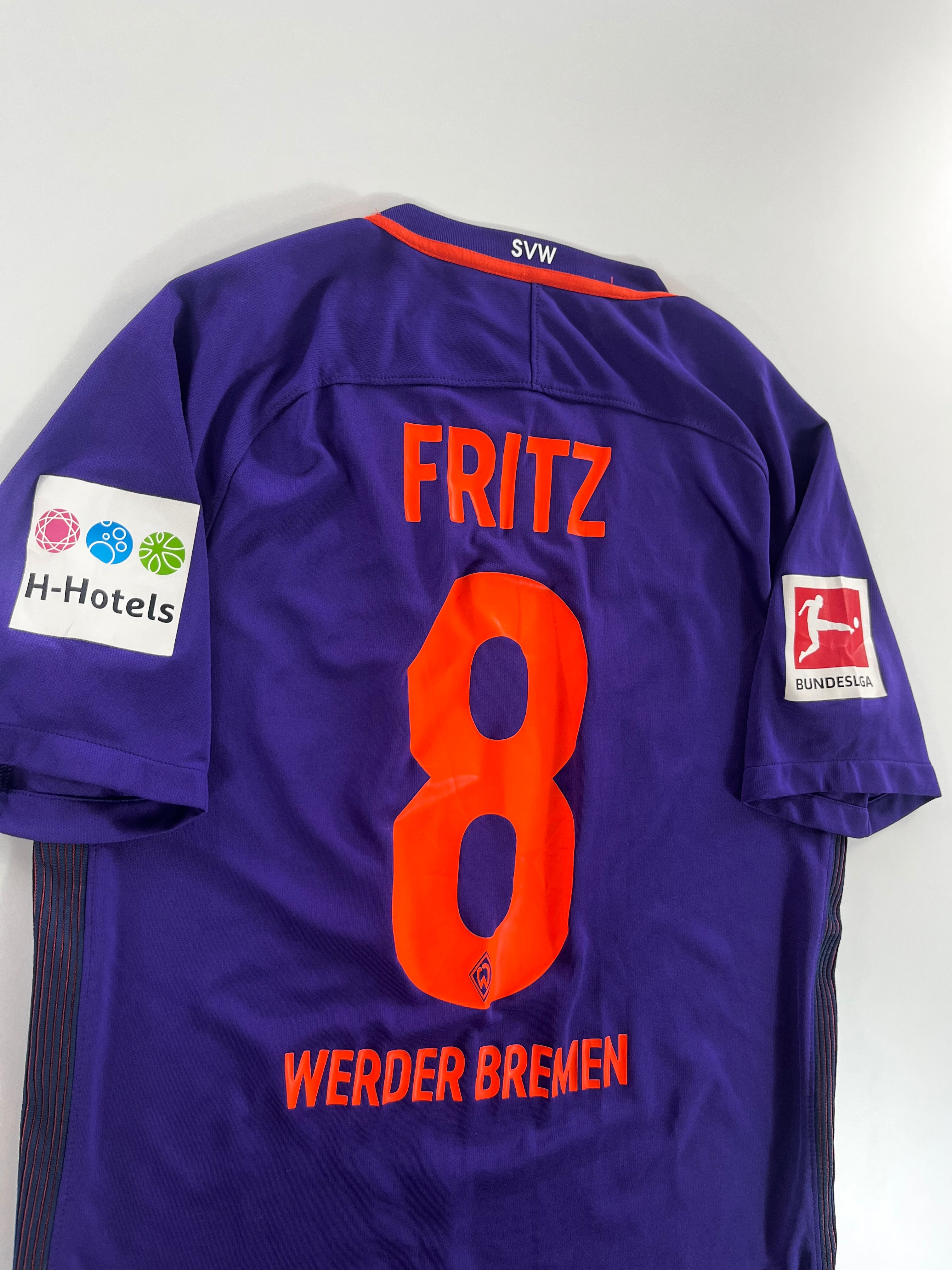 Nike Werder Bremen 2016-2017 Clemens Fritz idegenbeli mez