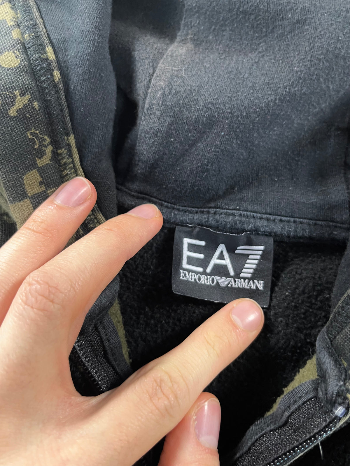 Emporio Armani full-zip hoodie pulóver