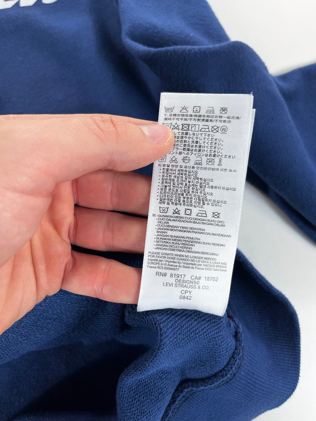 Levi's full-zip hoodie pulóver
