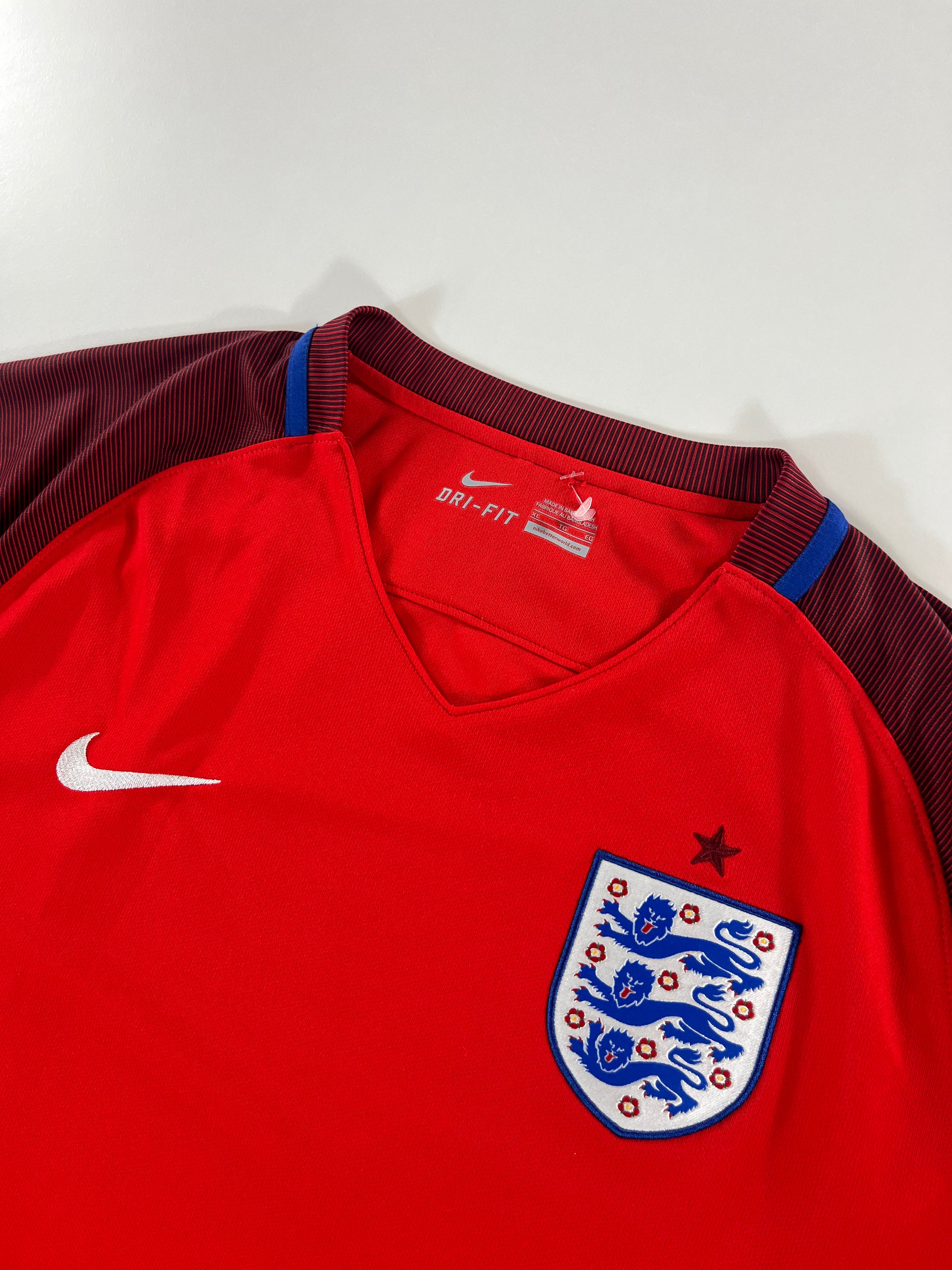 Nike Anglia válogatott 2016-2017 idegenbeli mez