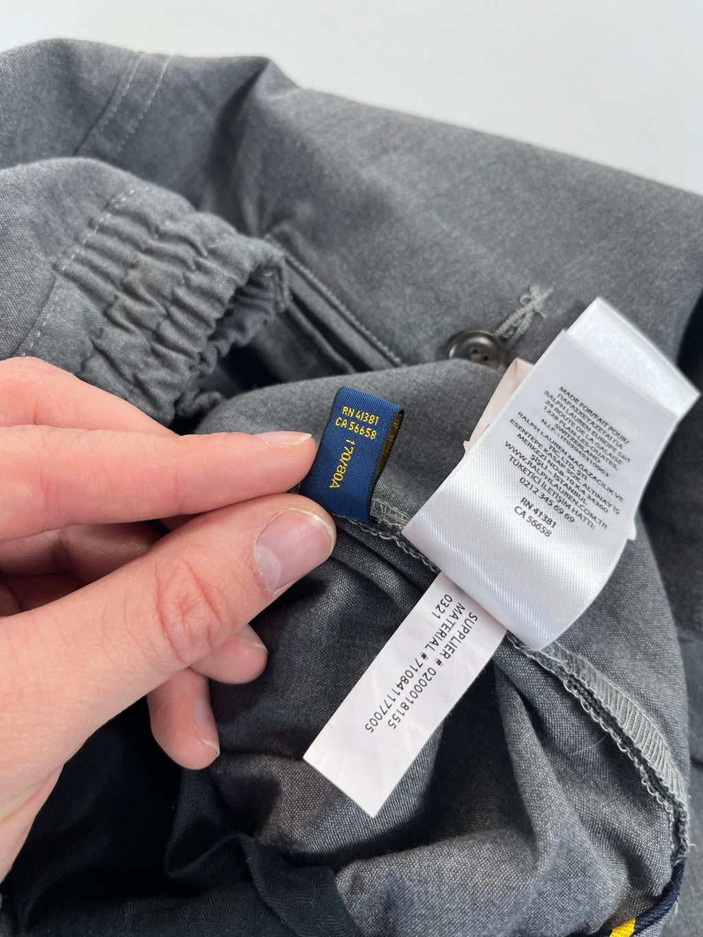 Ralph Lauren Stretch Tailored Slim Fit nadrág