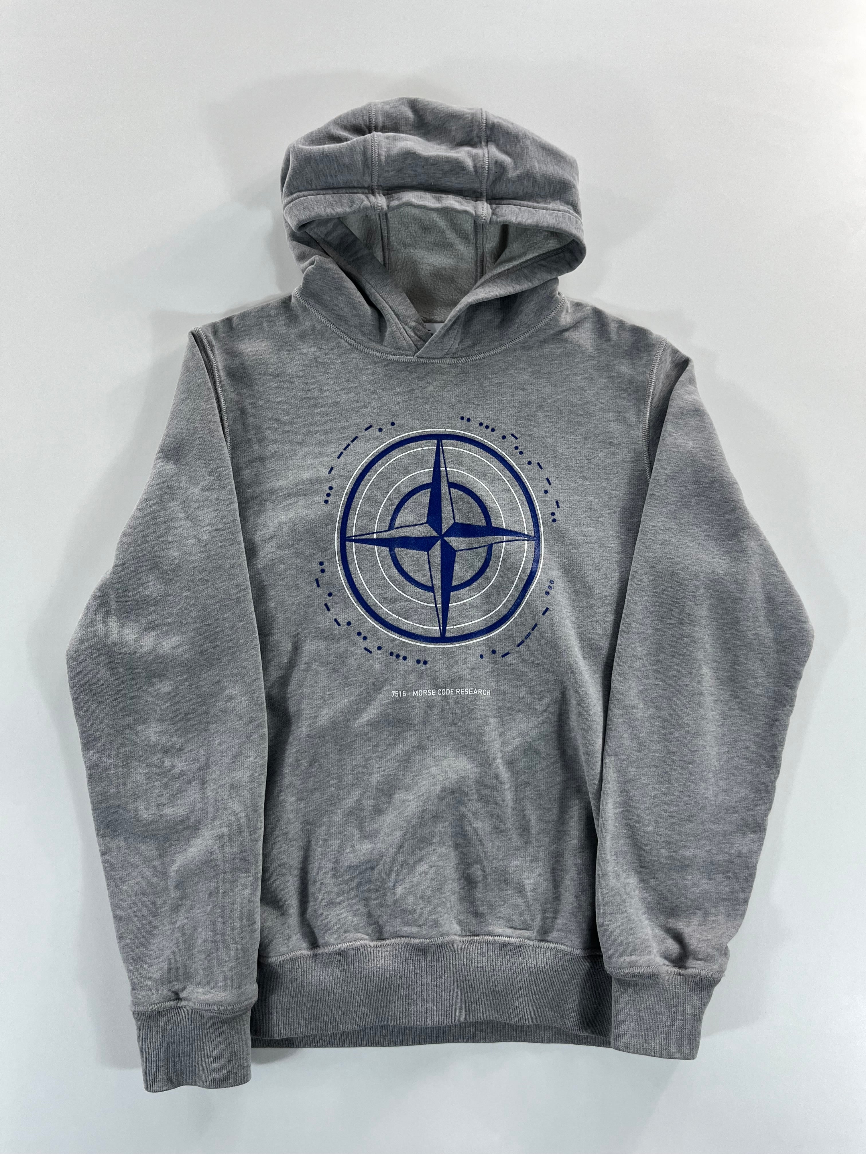 Stone Island Morse Code Research hoodie pulóver