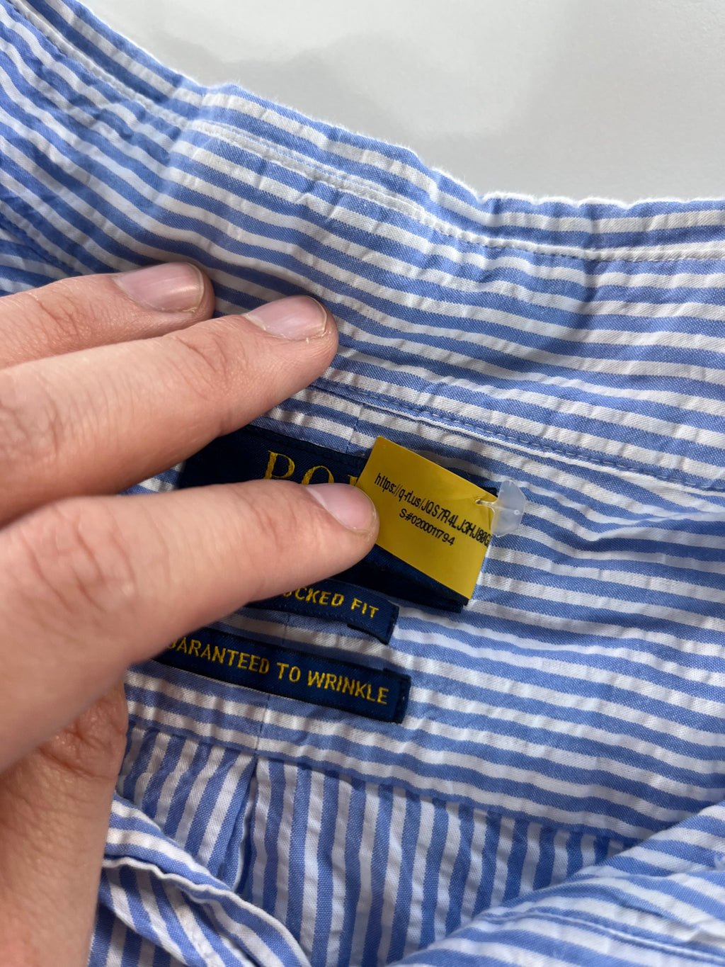 Ralph Lauren Untucked Fit QR ing