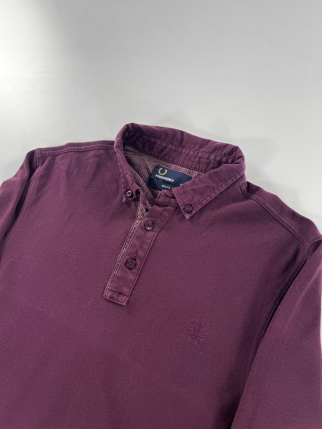 Fred Perry Slim Fit longsleeve pólóing