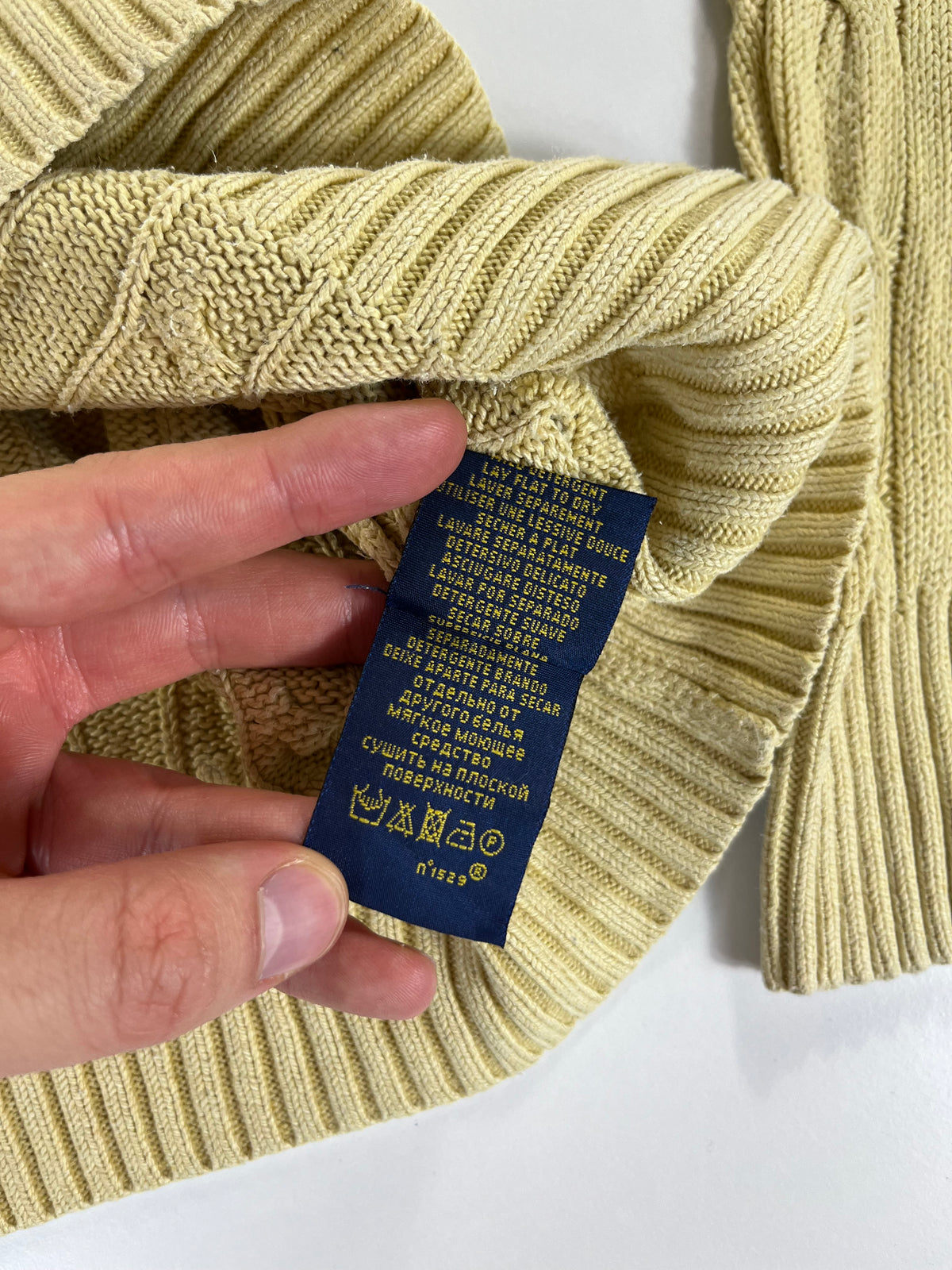 Ralph Lauren cableknit pulóver