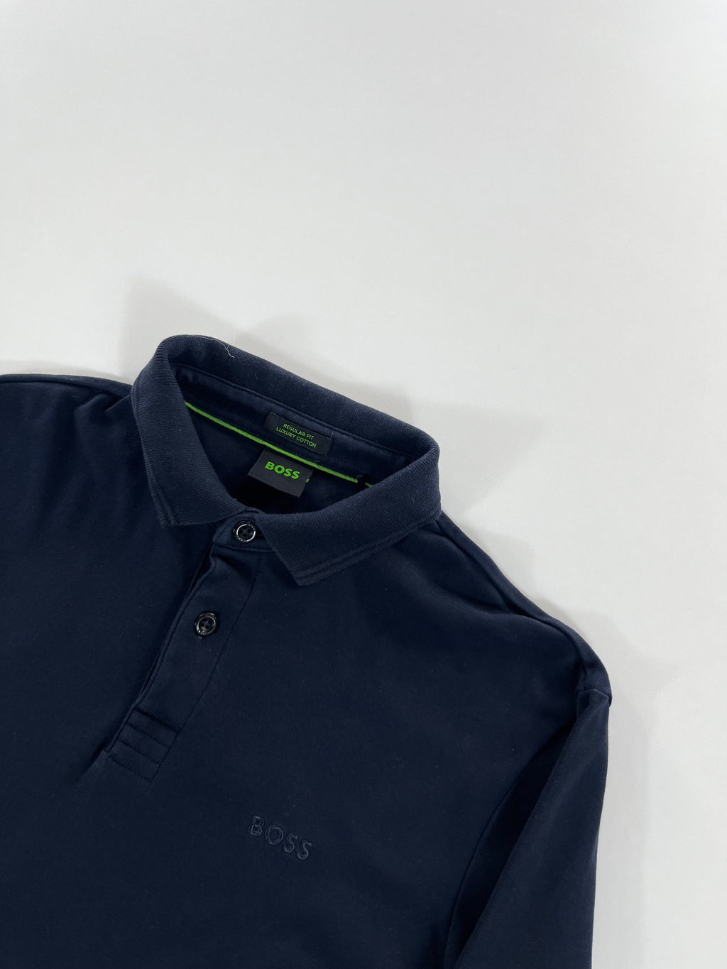Hugo Boss Regular Fit Luxury Cotton longsleeve pólóing