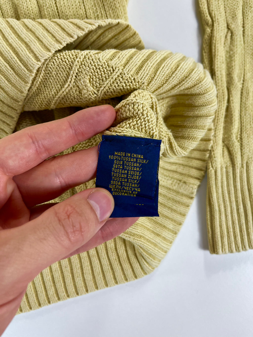 Ralph Lauren cableknit pulóver