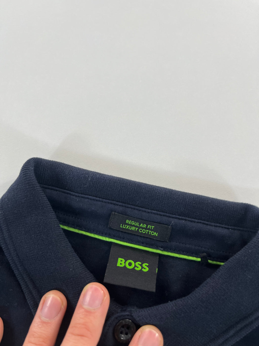 Hugo Boss Regular Fit Luxury Cotton longsleeve pólóing
