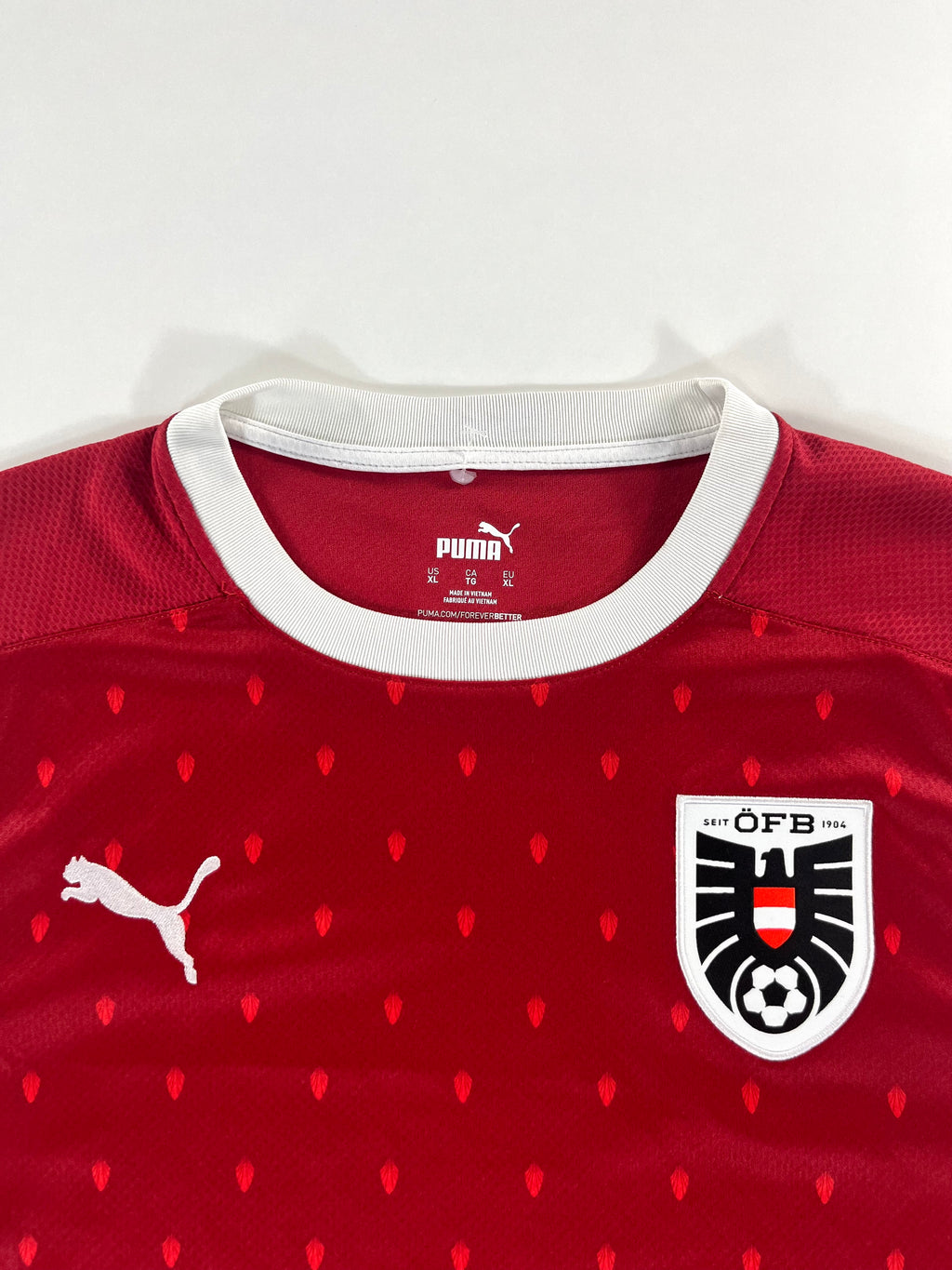 Puma Ausztria válogatott 2020-2022 hazai mez