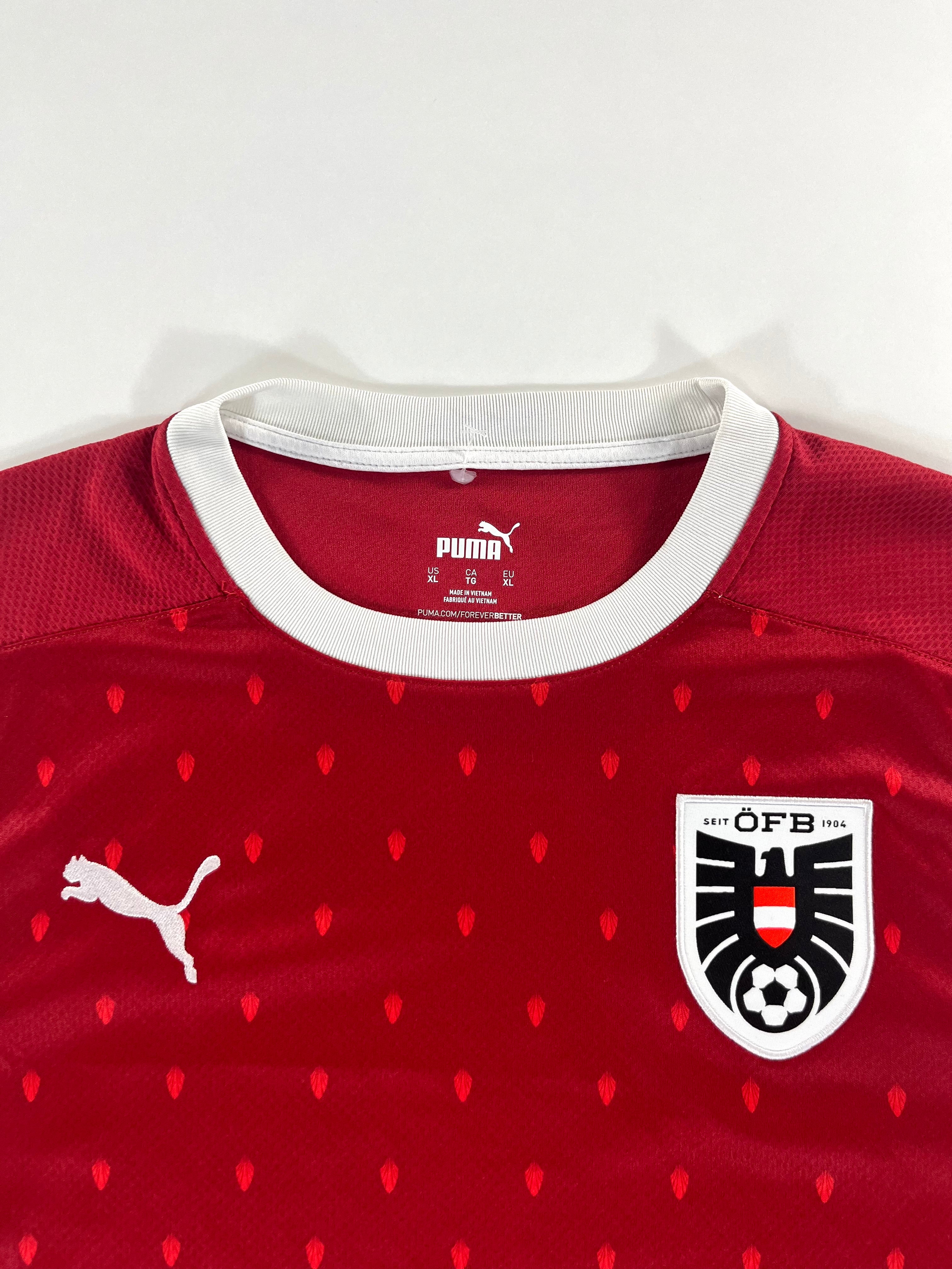 Puma Ausztria válogatott 2020-2022 hazai mez