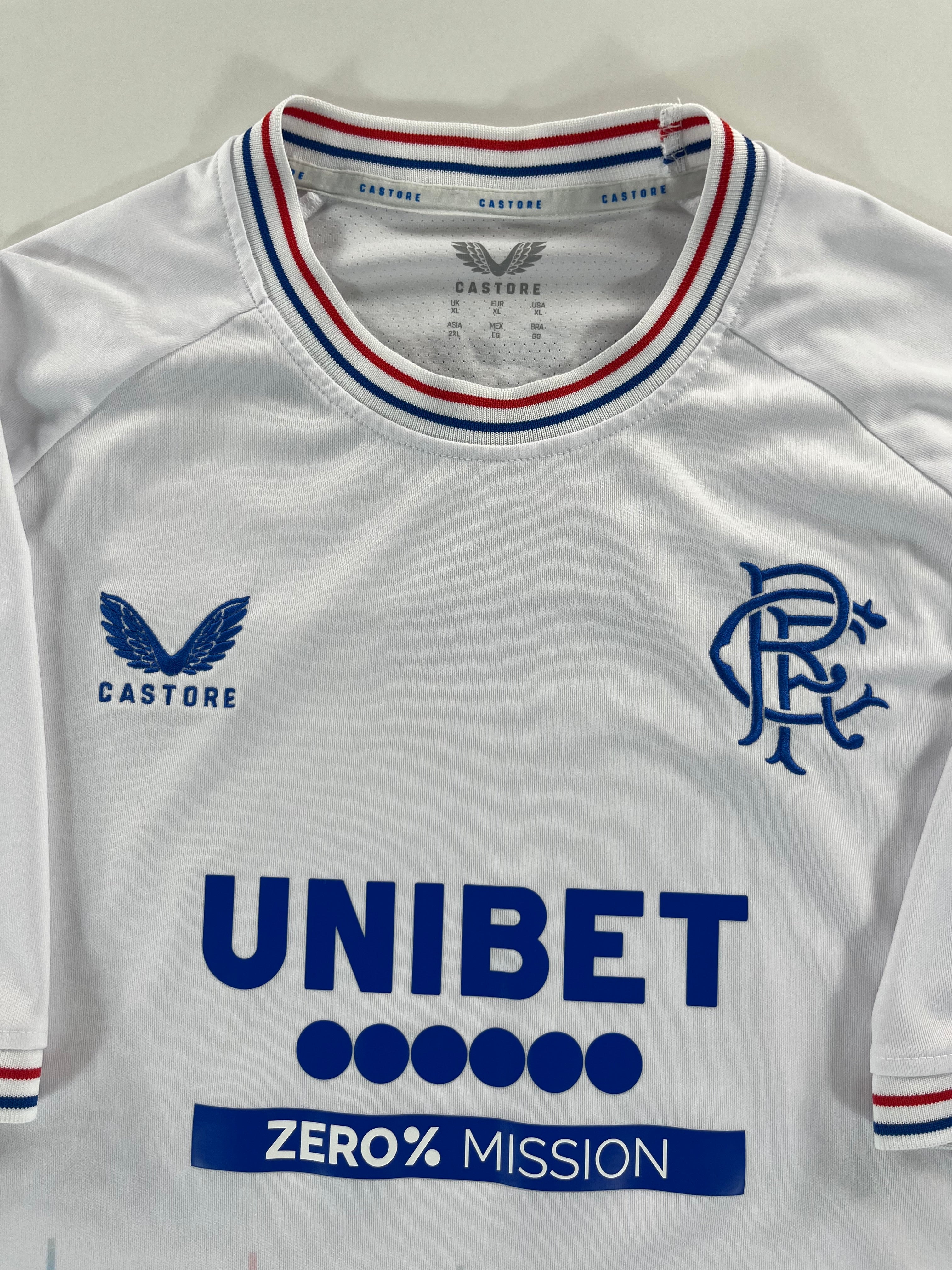 Castore Rangers 2023-2024 idegenbeli mez