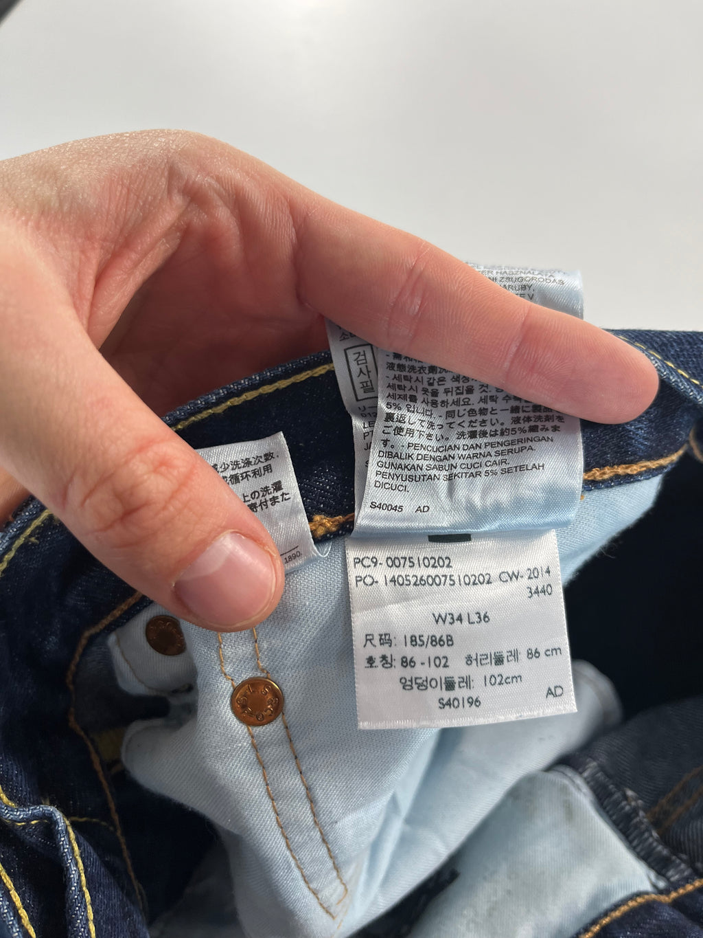 Levi's 751 W34 L36 farmernadrág