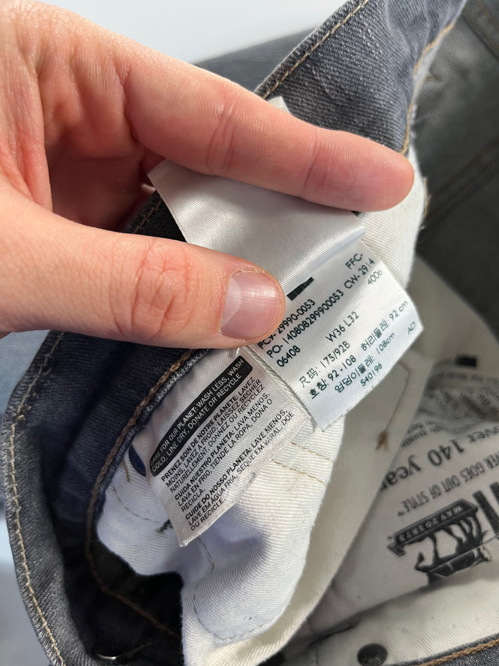 Levi's 504 W36 L32 farmernadrág