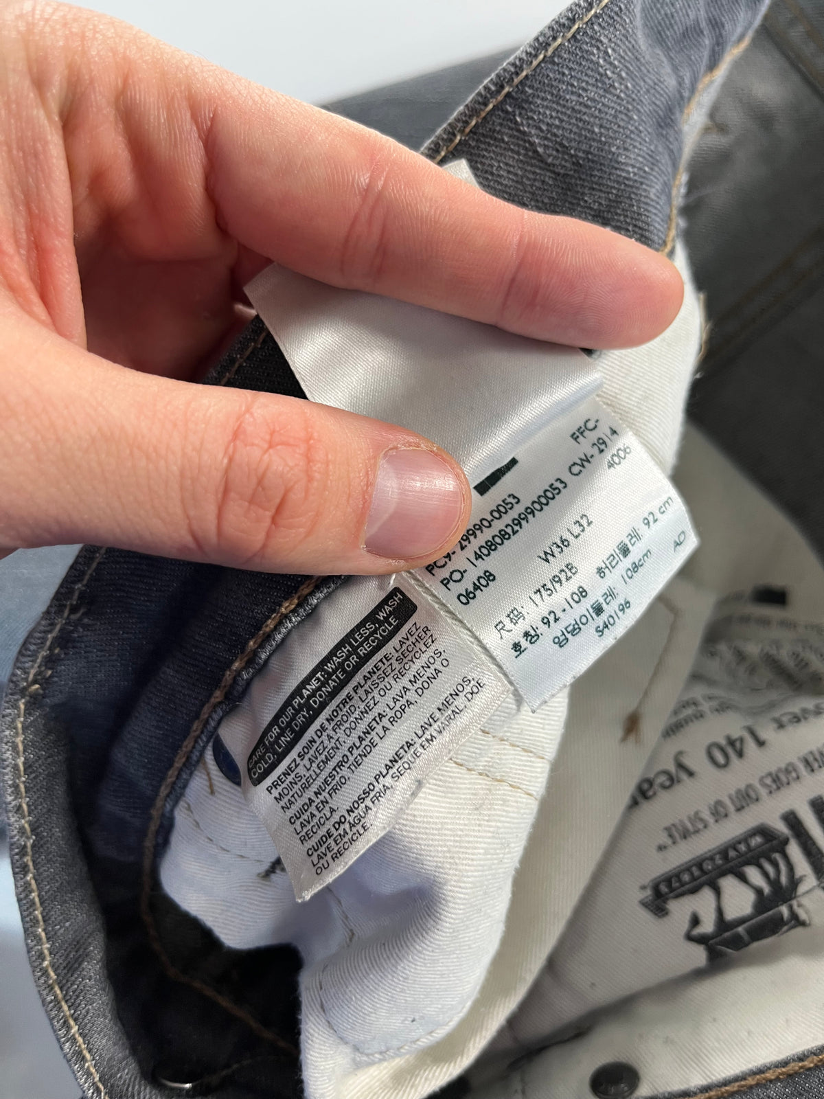 Levi's 504 W36 L32 farmernadrág